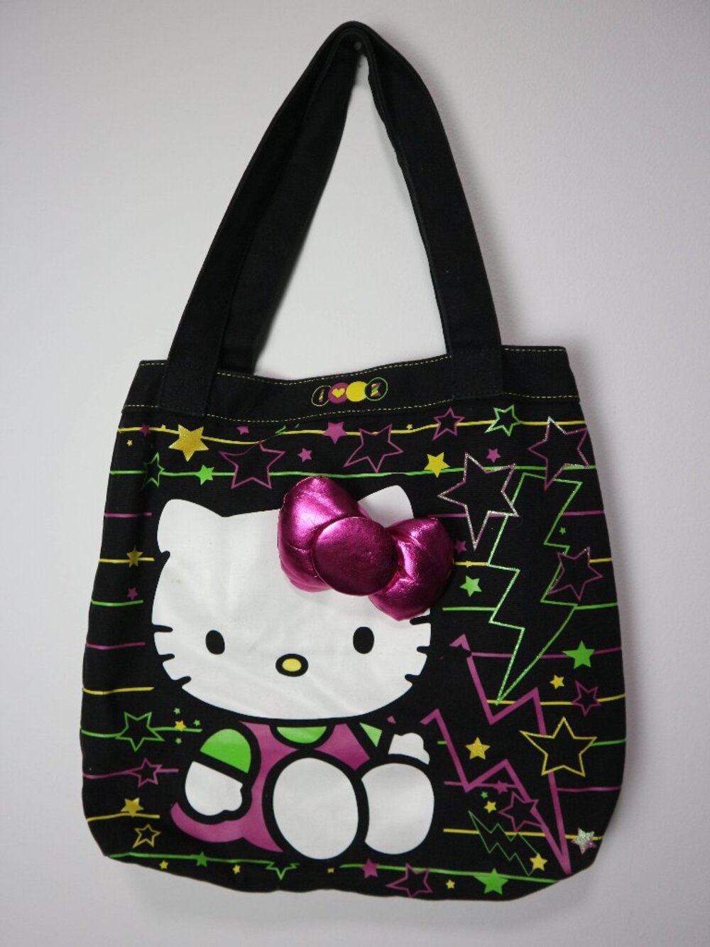 Hello Kitty Grunge Style Black Y2K Tote Bag